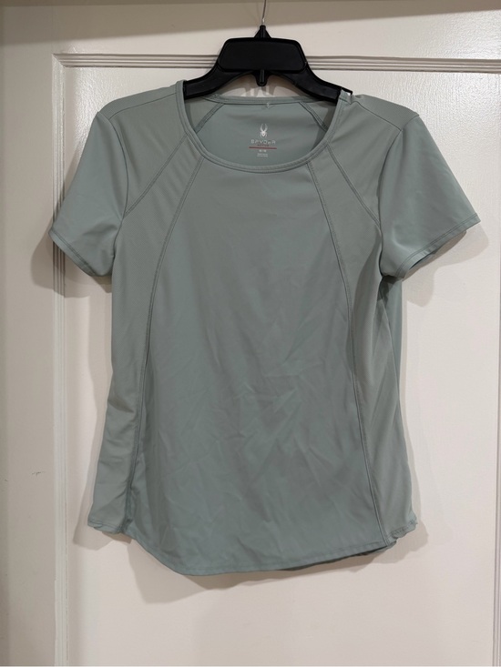 Spyder Tops - Spyder Light Sage Green Short Sleeve Performance Tee